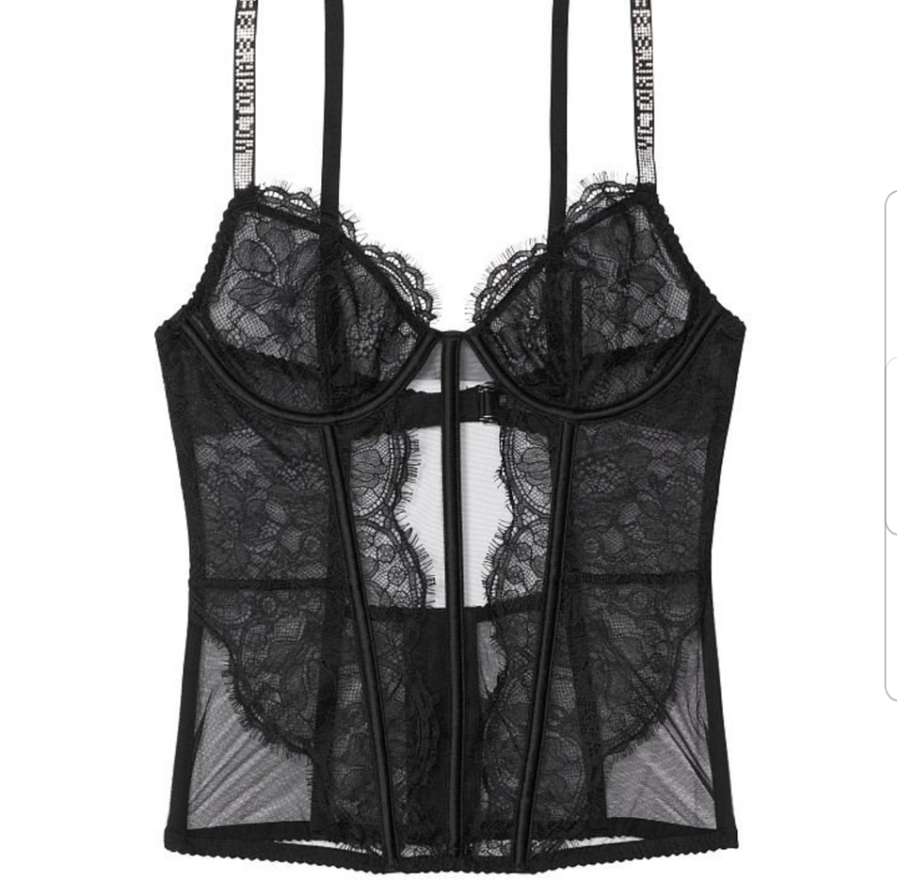 Victoria's Secret Very Sexy Shine Strap Corset🖤💕 - Picture 3 of 12